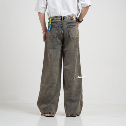 JINISO Oversize Baggy Loose Jeans Pria 770