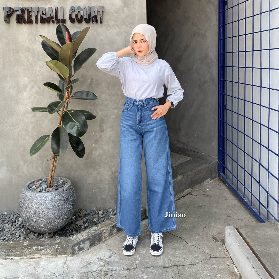 JINISO - Highwaist Baggy Loose Jeans 653 PLAYDATE
