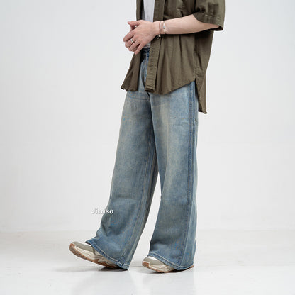 JINISO Oversize Baggy Loose Jeans Pria 775