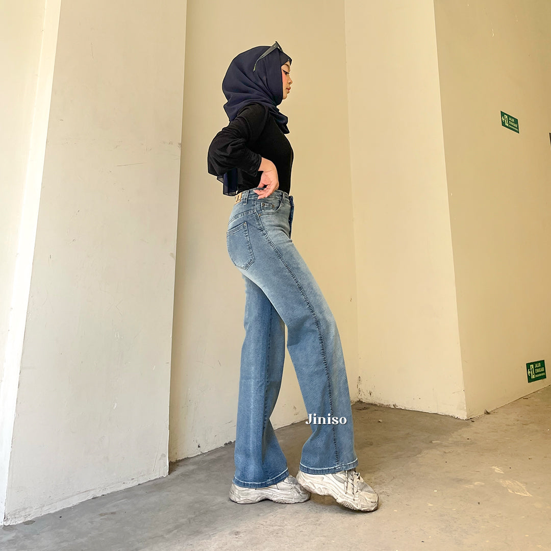 JINISO - Highwaist Straight Jeans Loose Stretch 831 UNSEEN