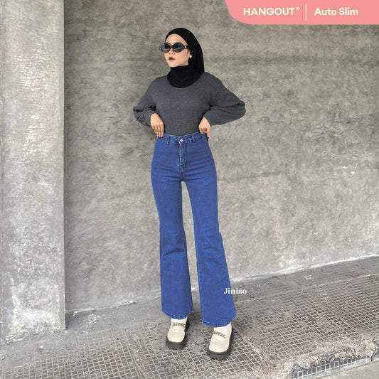 JINISO - Highwaist Stretch Cutbray Jeans 520 HANGOUT