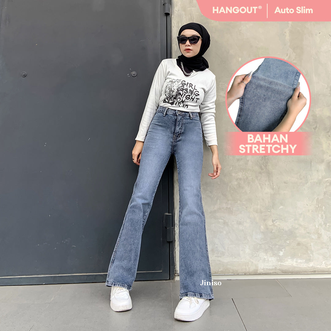 JINISO - Highwaist Stretch Cutbray Jeans 522 HANGOUT