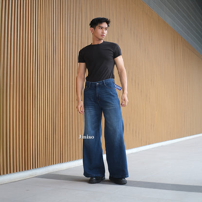 JINISO Bootcut Denim Jeans Pria 376