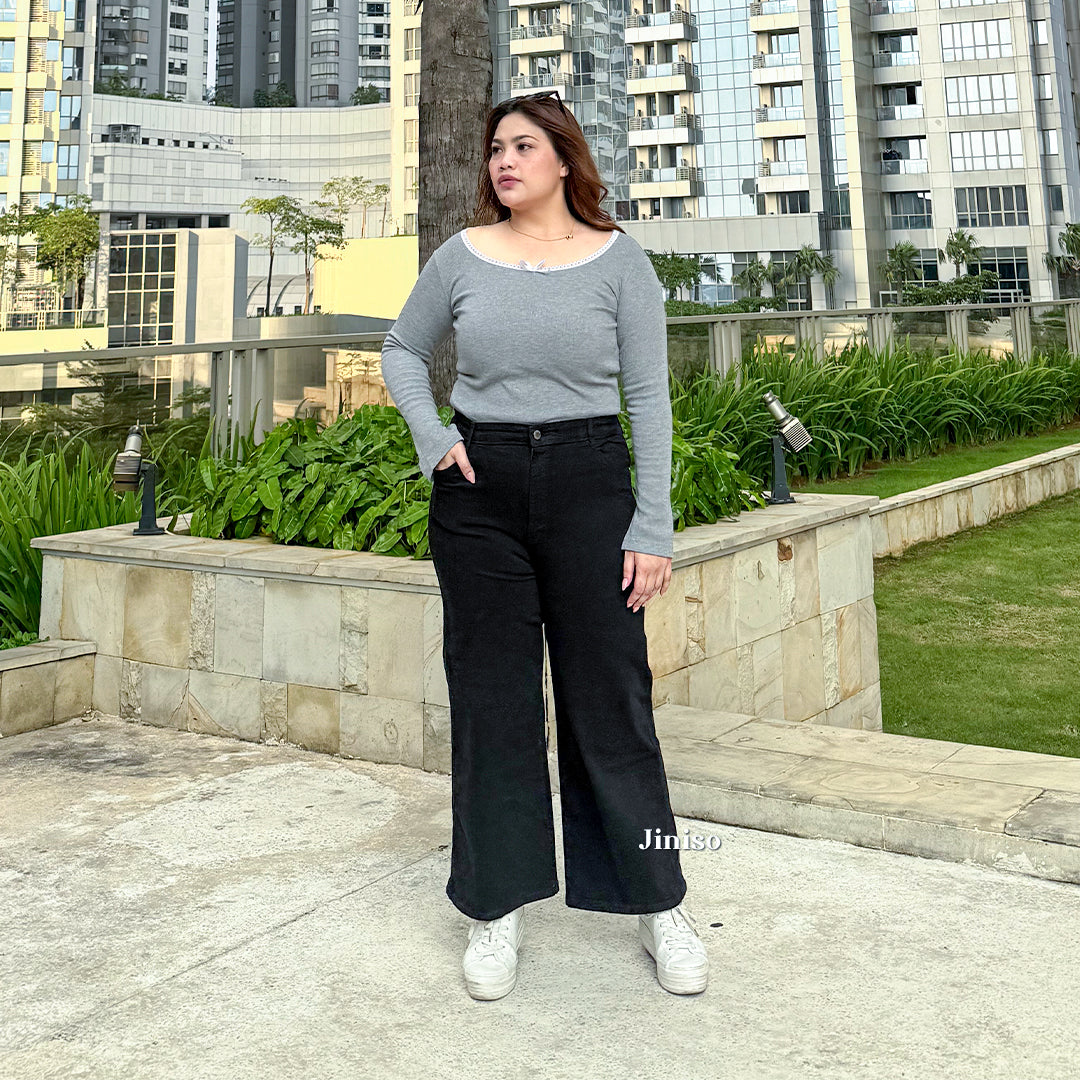 JINISO - Jumbo Highwaist Straight Jeans Loose Stretch 1506 REAL CURVY