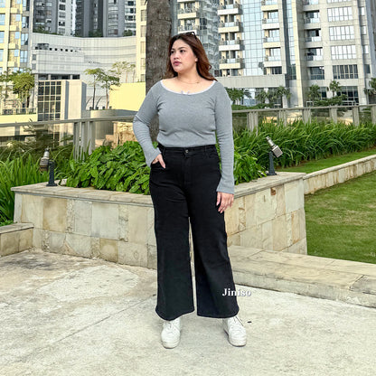 JINISO - Jumbo Highwaist Straight Jeans Loose Stretch 1506 REAL CURVY