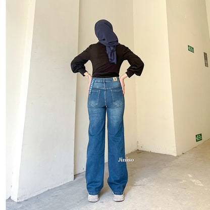 JINISO - Highwaist Straight Jeans Loose Stretch 833 UNSEEN