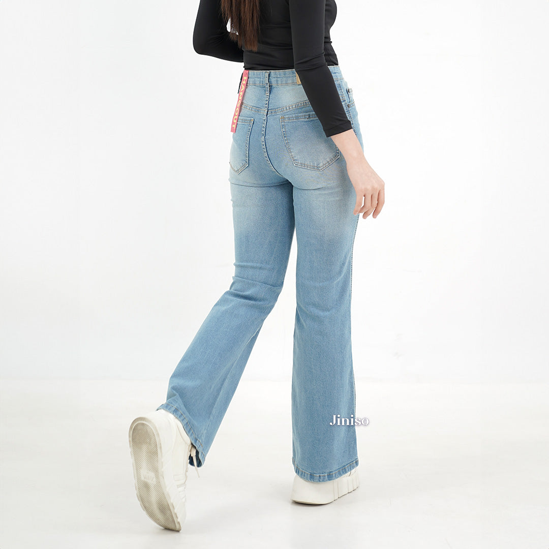 JINISO - Highwaist Stretch Cutbray Pocket Jeans 710 HANGOUT