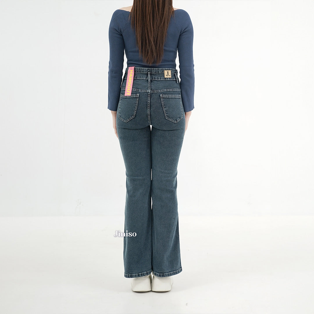 JINISO - Ultra Highwaist Cutbray Stretch Jeans 619 HANGOUT