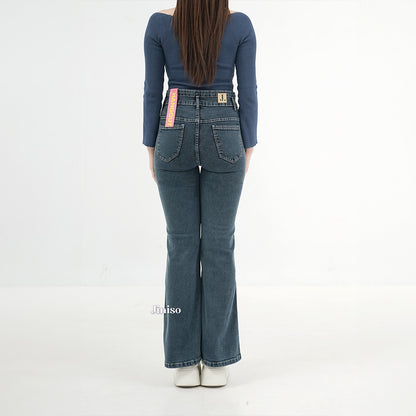 JINISO - Ultra Highwaist Cutbray Stretch Jeans 619 HANGOUT