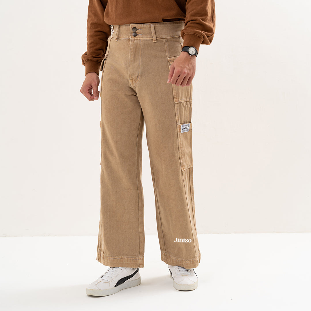 JINISO Cargo Baggy Denim Jeans Pria 412