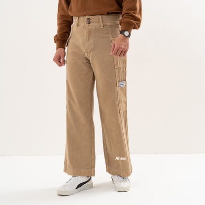 JINISO Cargo Baggy Denim Jeans Pria 412
