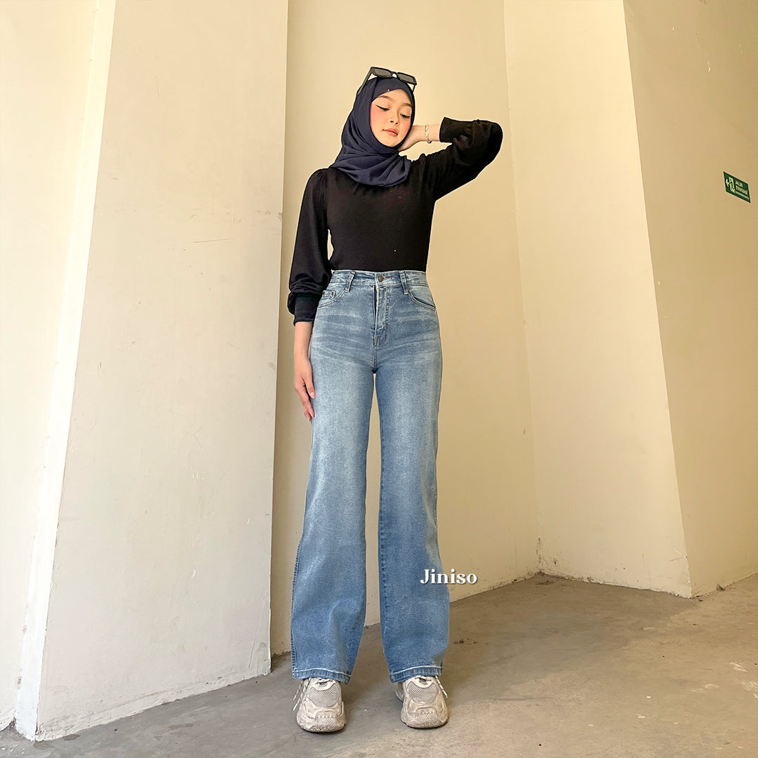 JINISO - Highwaist Straight Jeans Loose Stretch 831 UNSEEN