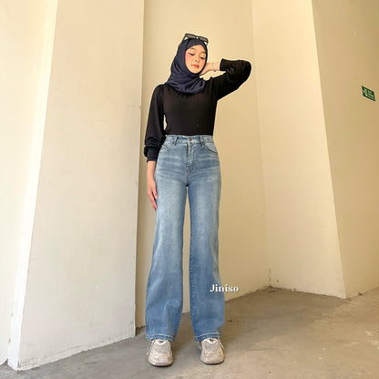 JINISO - Highwaist Straight Jeans Loose Stretch 831 UNSEEN