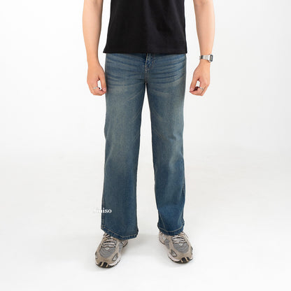 JINISO - Straight Jeans Loose Stretch Pria 834