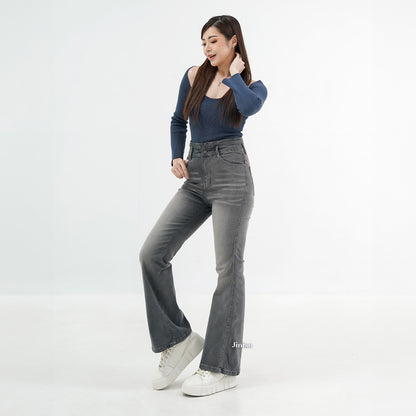 JINISO - Ultra Highwaist Cutbray Stretch Jeans 616 HANGOUT