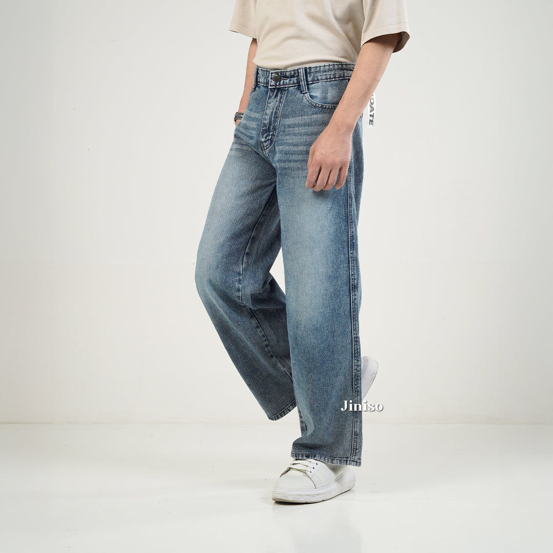 JINISO Baggy Loose Jeans Pria 657