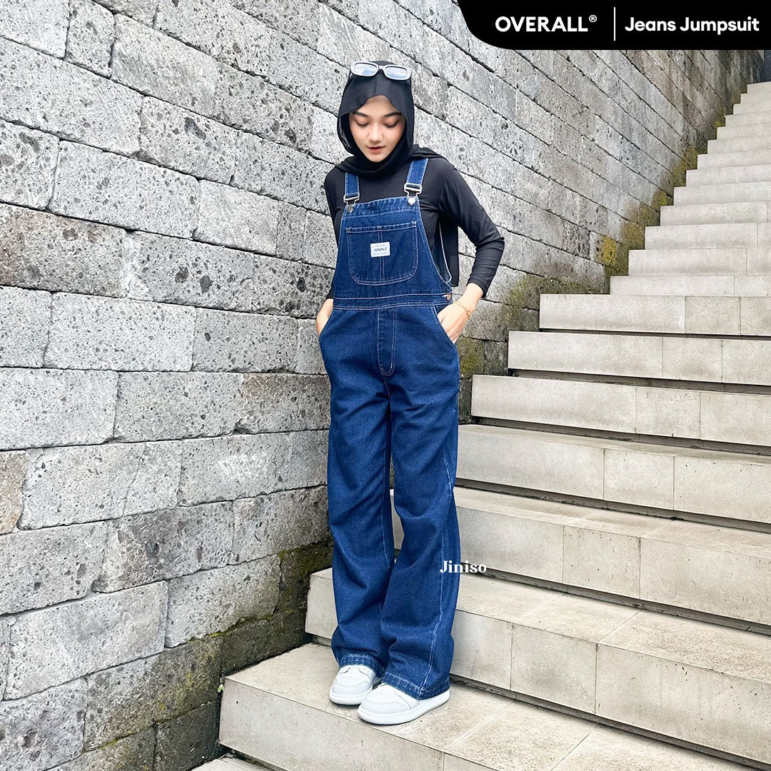 JINISO - Jumpsuit 600 Overall Celana Jeans Panjang