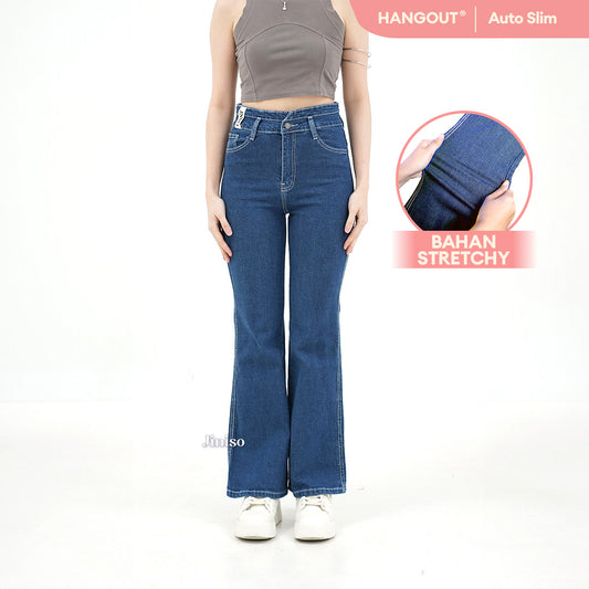 JINISO - Ultra Highwaist Cutbray Stretch Jeans 611 HANGOUT