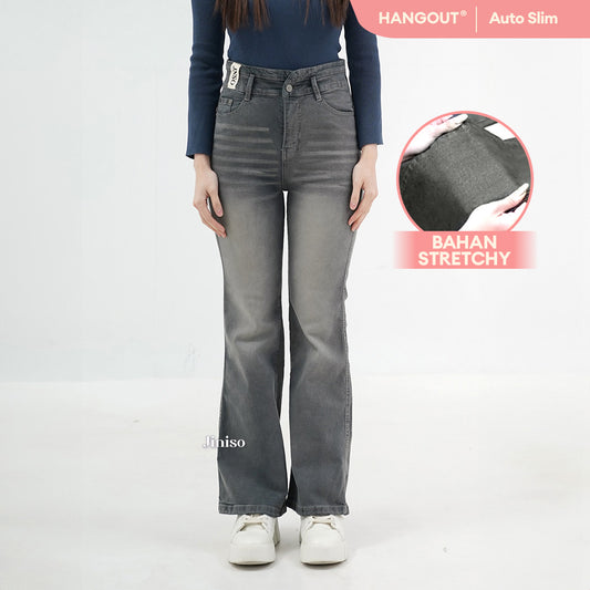 JINISO - Ultra Highwaist Cutbray Stretch Jeans 616 HANGOUT