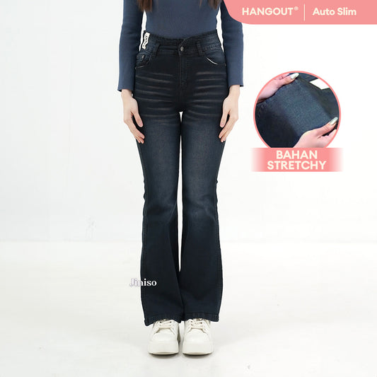 JINISO - Ultra Highwaist Cutbray Stretch Jeans 617 HANGOUT