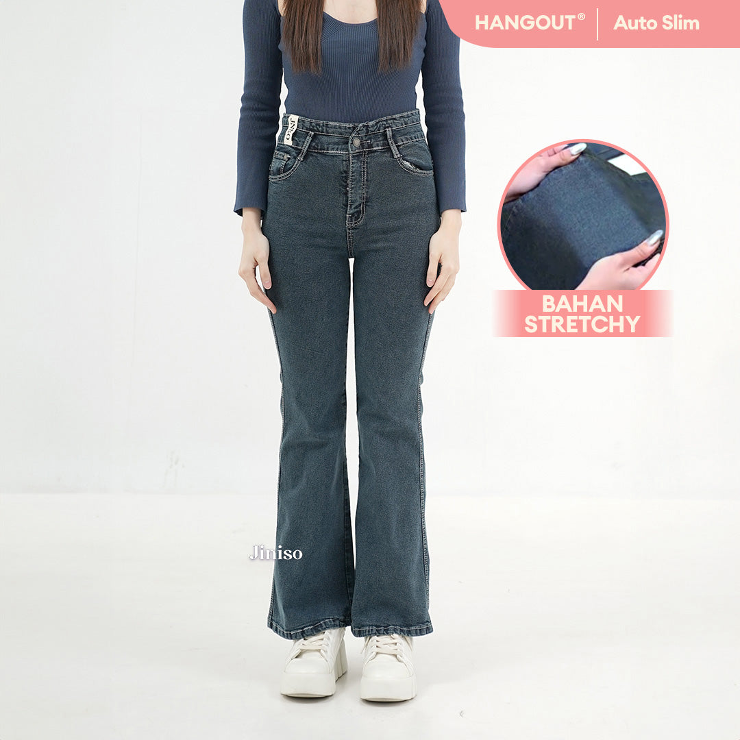 JINISO - Ultra Highwaist Cutbray Stretch Jeans 619 HANGOUT