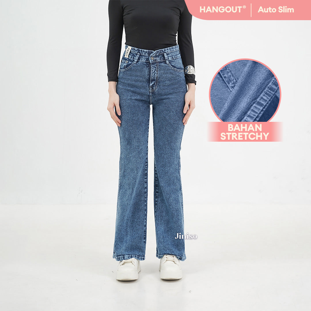 JINISO - Ultra Highwaist Cutbray Stretch Jeans 631 HANGOUT