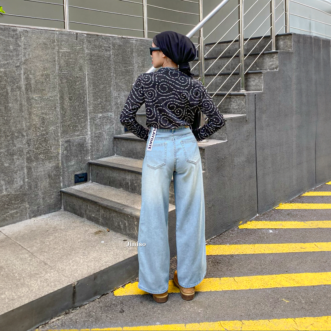 JINISO - Highwaist Baggy Loose Jeans 651 PLAYDATE