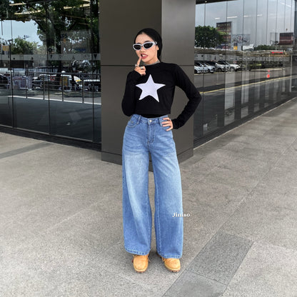 JINISO - Highwaist Baggy Loose Jeans 652 PLAYDATE