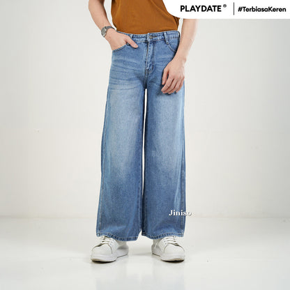 JINISO Baggy Loose Jeans Pria 652