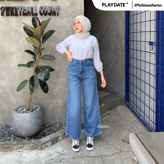 JINISO - Highwaist Baggy Loose Jeans 653 PLAYDATE