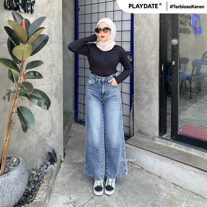 JINISO - Highwaist Baggy Loose Jeans 657 PLAYDATE