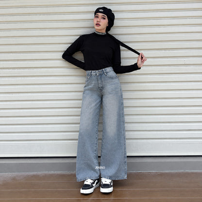 JINISO - Highwaist Baggy Loose Jeans 659 PLAYDATE