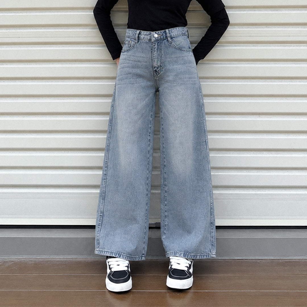 JINISO - Highwaist Baggy Loose Jeans 659 PLAYDATE