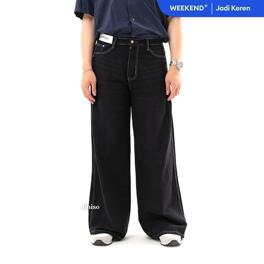 JINISO Oversize Baggy Loose Jeans Pria 675