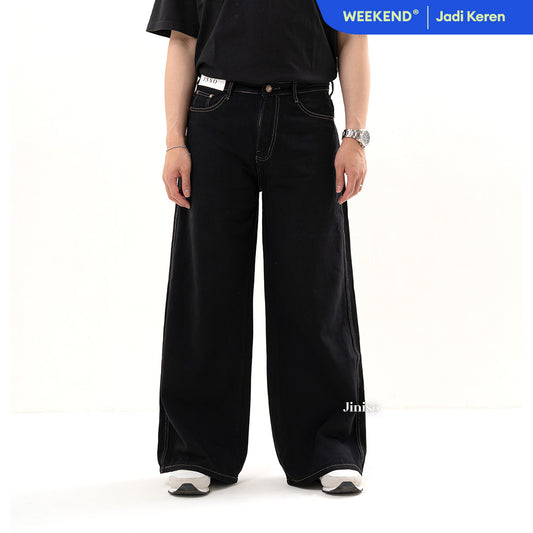 JINISO Oversize Baggy Loose Jeans Pria 677