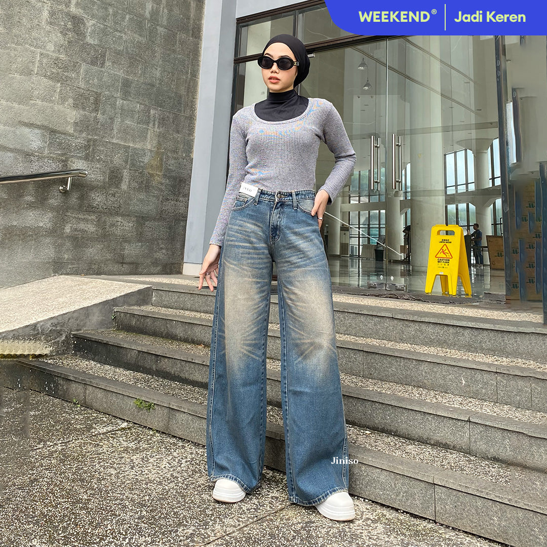 JINISO - Highwaist Oversize Baggy Loose Jeans 684 WEEKEND