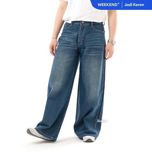 JINISO Oversize Baggy Loose Jeans Pria 687