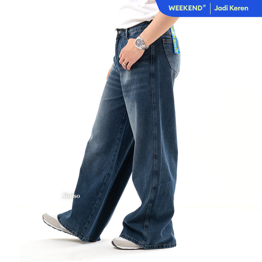JINISO Oversize Baggy Loose Jeans Pria 689