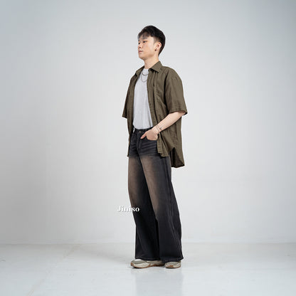 JINISO Oversize Baggy Loose Jeans Pria 753