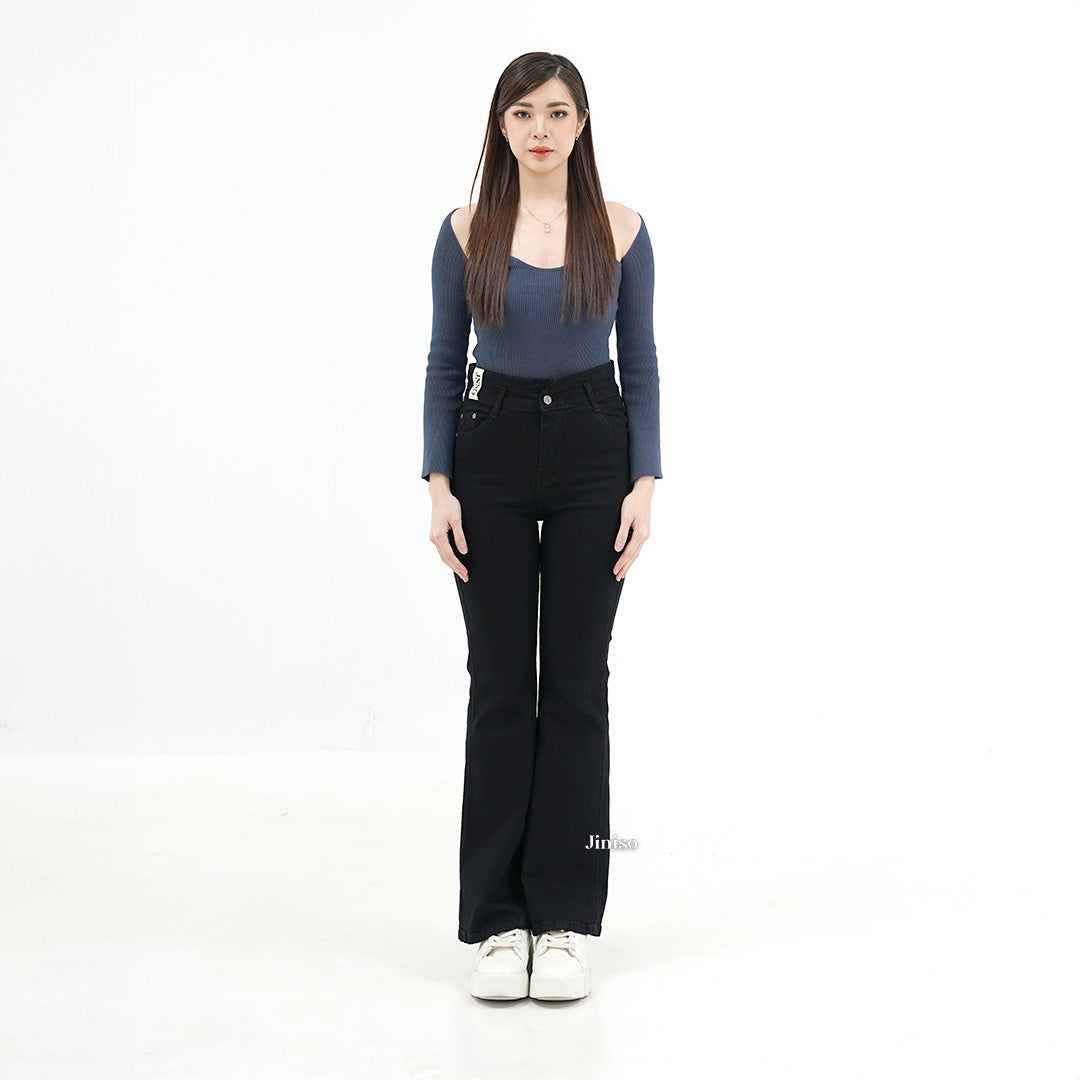 JINISO - Ultra Highwaist Cutbray Stretch Jeans 612 HANGOUT