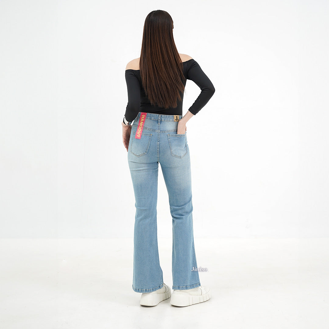 JINISO - Highwaist Stretch Cutbray Pocket Jeans 710 HANGOUT