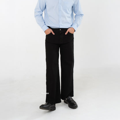 JINISO - Straight Jeans Loose Stretch Pria 836