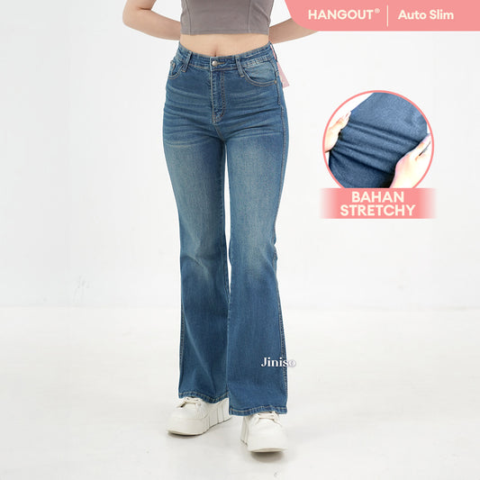 JINISO - Highwaist Stretch Cutbray Pocket Jeans 716 HANGOUT