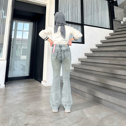 JINISO - Highwaist Stretch Cutbray Flare Jeans 730 HANGOUT