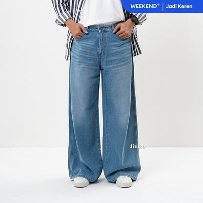 JINISO Oversize Baggy Loose Jeans Pria 772