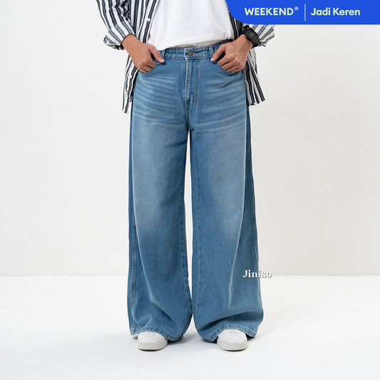 JINISO Oversize Baggy Loose Jeans Pria 772