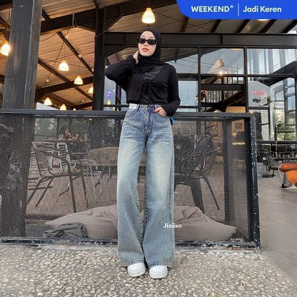 JINISO - Highwaist Oversize Baggy Loose Jeans 777 WEEKEND