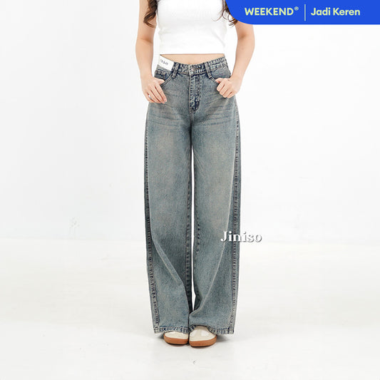 JINISO - Highwaist Oversize Baggy Loose Jeans 777 WEEKEND