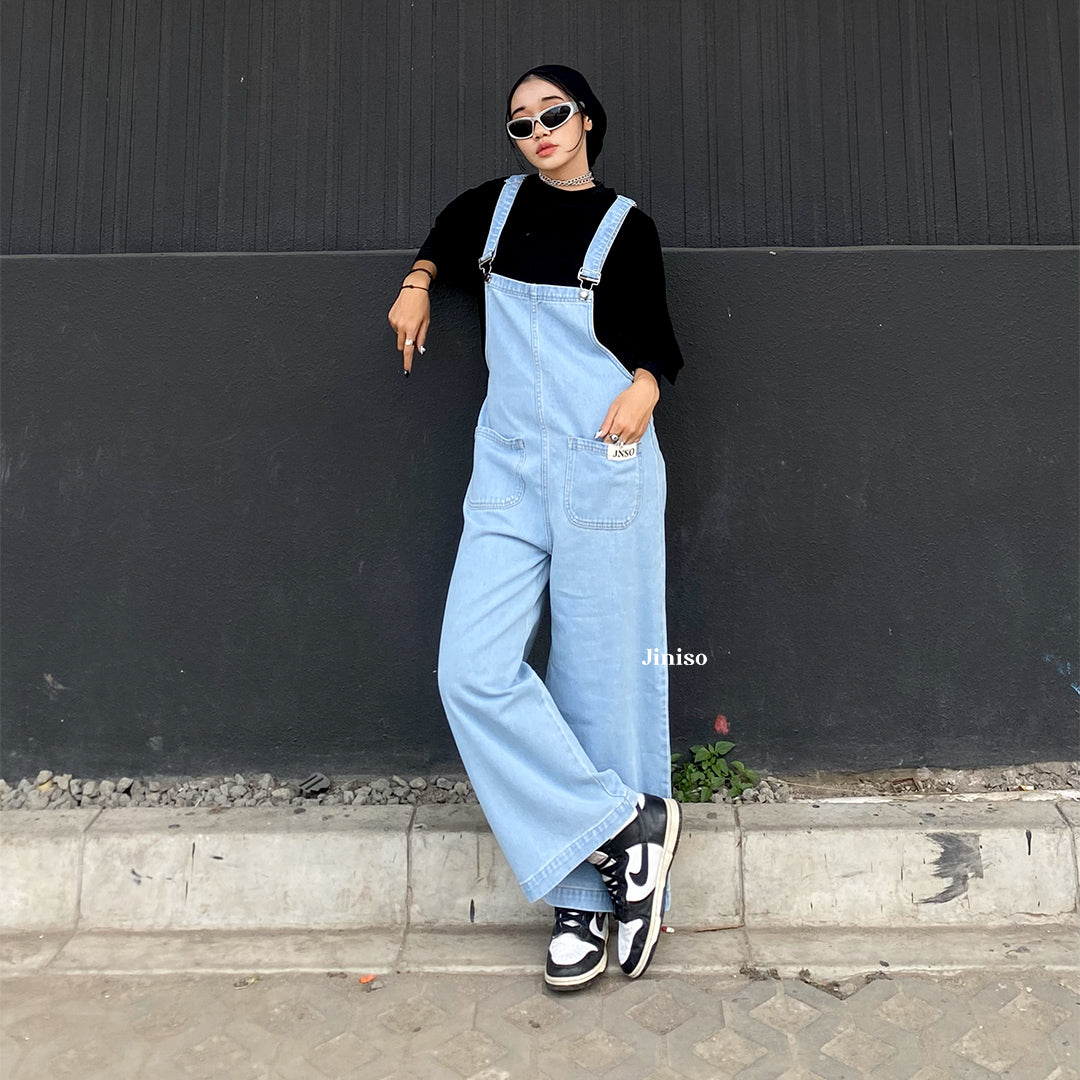 JINISO - Jumpsuit 101 Overall Celana Jeans Panjang 2 Pocket