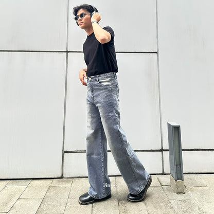 JINISO - Straight Jeans Loose Stretch Pria 835